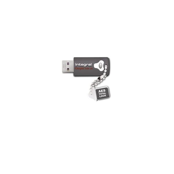 Integral INFD64GCRY3.0197 unità flash USB 64 GB USB tipo A 3.2 Gen 1 [3.1 Gen 1] Grigio (64GB HARDWARE ENCRYPTED USB 3.0 DRIVE SECURE PASSWORD 256 AES FIPS 197 CRYPTO INTEGRAL)