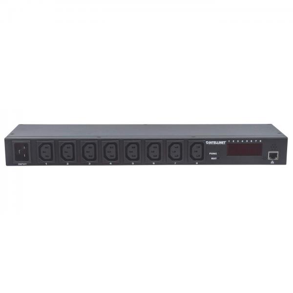 Intellinet 163682 unità di distribuzione dell'energia [PDU] 8 presa[e] AC Nero (19 Intelligent 8-Port PDU - 19 Intelligent 8-Port PDU, - 19 Rackmountable C13 Intelligent Power Distribution Unit Monitors Power, - Warranty: 12M)