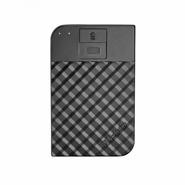 Verbatim Disco Rigido Portatile Fingerprint Secure da 2 TB (2TB Verbatim Fingerprint Secure 2.5 inch USB 3.0 256 AES Enc)
