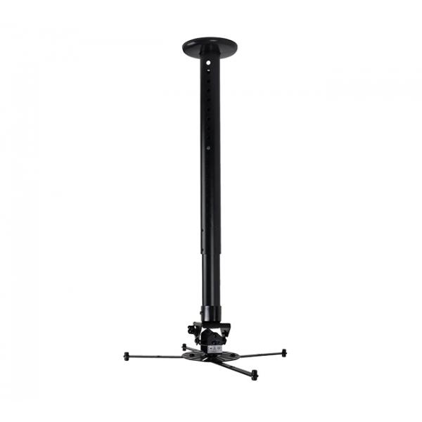 B-Tech BT899XL-AD supporto per proiettore Soffitto Nero (XL Projector Ceiling Mount - BT899XL-AD, Ceiling, 25 kg, - Black, 722 - 1122 mm, 360?, -13 - 13? - Warranty: 120M)