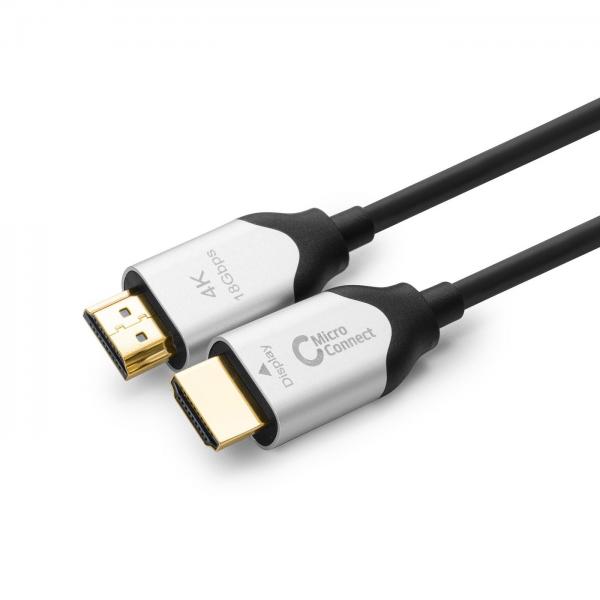 Microconnect HDM191930V2.0OP cavo HDMI 30 m HDMI tipo A [Standard] Nero (Premium High Speed Active - Optic HDMI 2.0 Cable 30m HDMI - 2.0 4K 60Hz,18Gbp Support: YUV4:4:4, EDID/HDCP2.2/HDR/ARC - Warranty: 300M)