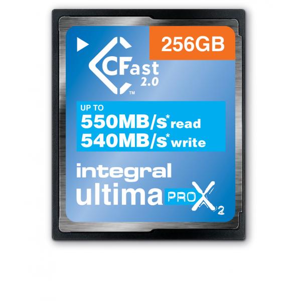 Integral INCFA256G-550/540 memoria flash 256 GB CFast (256GB CFAST CARD 2.0 UP TO READ 550MBs WRITE 540 MBs INTEGRAL)