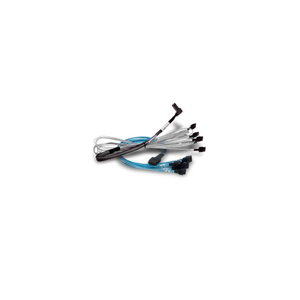 Broadcom 05-60007-00 cavo Serial Attached SCSI [SAS] 1 m (Broadcom - SAS internal cable - 1x8 Slim SAS [SFF-8654] [M] to 1x8 Slim SAS [SFF-8654] - 1 m)