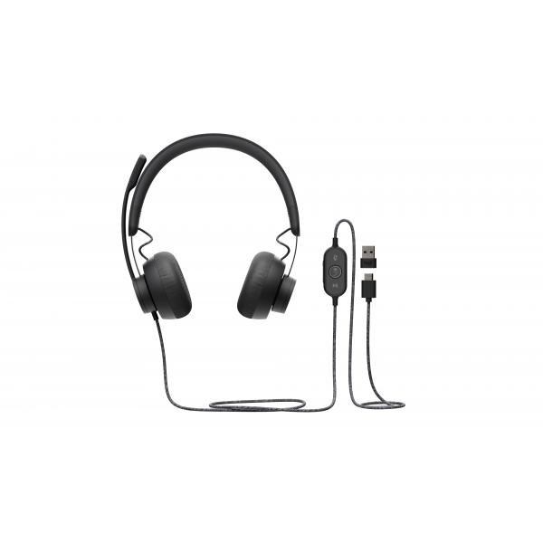 Logitech Zone Wired UC (Logitech Zone Wired MS Stereo USB-C/A)