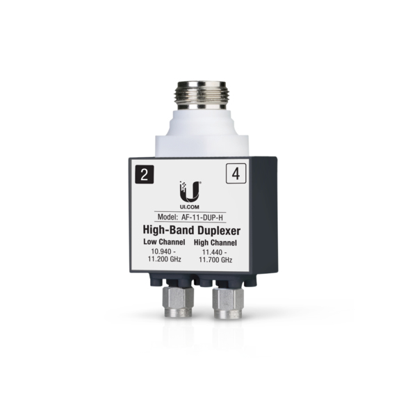 Ubiquiti AF-11-DUP-H adattatore di fibra ottica 1 pz Nero, Argento, Bianco (airFiber 11FX, High Band - Duplexer Accessory - Warranty: 24M)