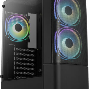 Aerocool Quantum Mesh Midi Tower Nero (AeroCool Quantum Mesh v3 Tempered Glas)