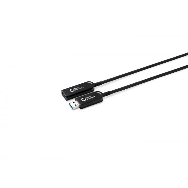 Microconnect USB3.0AAF15AOP cavo USB USB 3.2 Gen 1 [3.1 Gen 1] 15 m USB A Nero (Premium Optic USB 3.2 Gen 1 - A-A M-F 15m, Active Optical - Hybrid Cable, 5Gbps, Not backward compatible with USB2.0/1.1Premium Active - Warranty: 300M)
