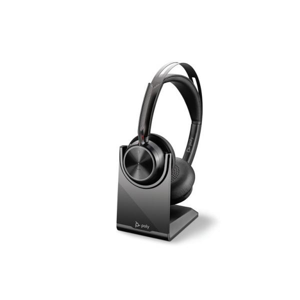 POLY Voyager Focus 2 UC Auricolare Con cavo e senza cavo A Padiglione Ufficio USB tipo A Bluetooth Nero (VOYAGER FOCUS 2 UC,VFOCUS2 C - USB-A,WW POLY Voyager Focus 2 - UC, Headset, Head-band, Office/Call center, Black, Binaural, Answer/end call, - Warranty: 12M)