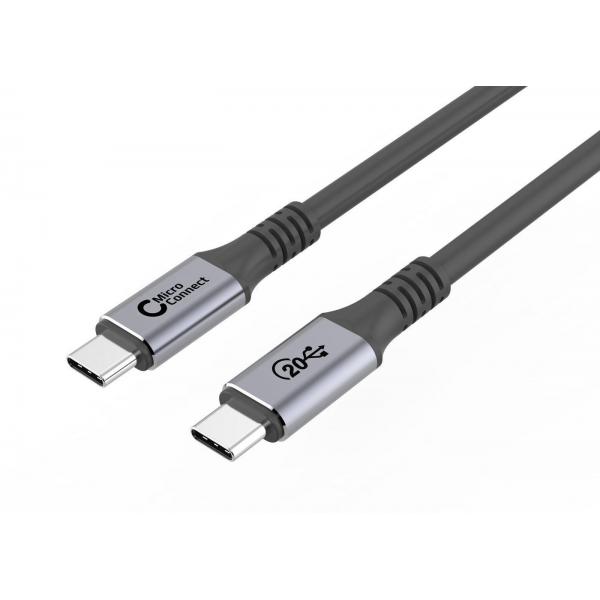 Microconnect USB3.2CC5 cavo USB USB 3.2 Gen 2 [3.1 Gen 2] 5 m USB C Nero (Premium USB-C to USB-C cable - 5m 20Gbps, 100W, 4K60Hz - USB3.2CC5, 5 m, USB C, USB C, USB 3.2 Gen 2 [3.1 Gen 2], Black - Warranty: 300M)