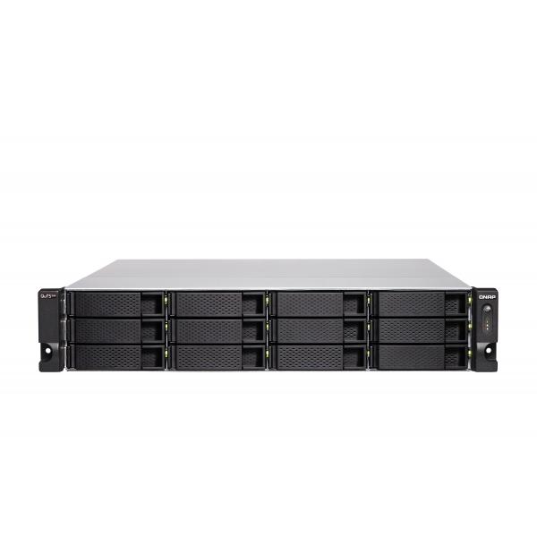 QNAP TS-H1886XU-RP-R2 NAS Armadio [3U] Intel® Xeon® D D-1622 32 GB DDR4 0 TB QuTS hero Nero, Grigio (Qnap TS-h1886XU-RP-R2-D1622-32G 18-Bay 2U Rackmount NAS)
