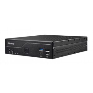 Shuttle DH610 barebone per PC/stazione di lavoro PC con dimensioni 1,3 l Nero LGA 1700 (DH610 S1700 H610 BLACK 120W - GLN HDMI DISPLAY-PORT COM-PORT)