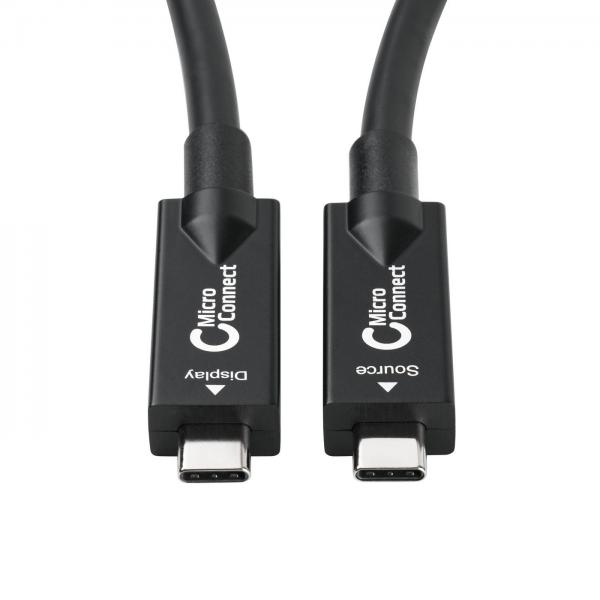 Microconnect USB3.2CC7OP cavo USB USB 3.2 Gen 2 [3.1 Gen 2] 7,5 m USB C Nero (Premium USB-C 3.2 Gen 1 Fiber - Hybrid Cable 7,5m - Warranty: 24M)