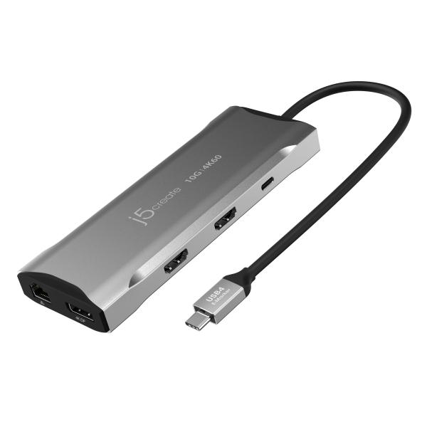 j5create JCD397-N Mini dock multi-monitor 4K60 Elite USB-C® (4K60 ELITE USB-C TRIPLE-MONITOR - 10GBPS MINI DOCK)