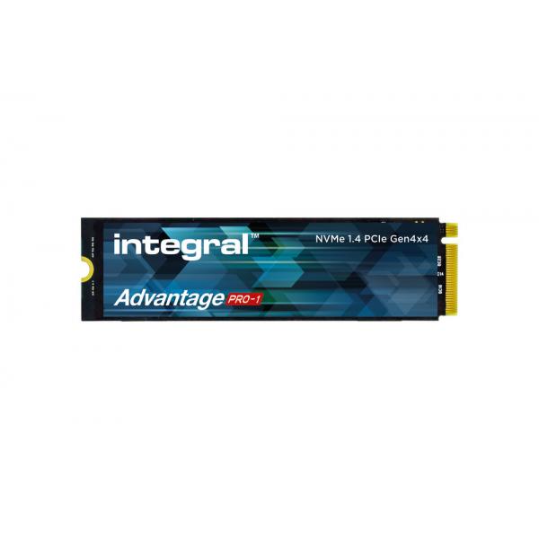 Integral INSSD4TM2280GEN4AP1X drives allo stato solido 4 TB M.2 PCI Express 4.0 NVMe TLC (4TB - 4000GB SSD M.2 2280 NVME 1.4 PCIe Gen4 x4 R-7200MBs W-6850MBs IOPS R-940K W-1000K TLC TBW 2800 ADVANTAGE PRO-1 INTEGRAL)