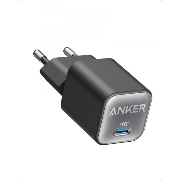 Anker 511 Nano 3 Cuffie, Auricolare, Telefono cellulare, Netbook, Computer portatile, Power bank, Smartphone, Tablet, Universale Nero AC Ricarica rapida Interno (511 Nano 3 Universal White Ac - Fast Charging Indoor - Warranty: 12M)