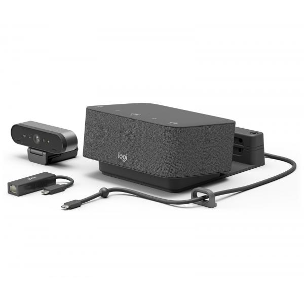 Logitech Logi Dock Focus Room Kit UC (Logitech Logi Dock Focus Room Kit - Video conferencing kit [Logitech Logi Dock, Logitech BRIO Ultra HD Pro Webcam] - Certified for Microsoft Teams)