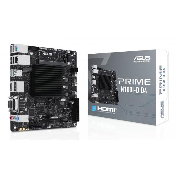 ASUS PRIME N100I-D D4 NA [CPU integrato] mini ITX (ASUS PRIME N100I-D D4-CSM N100/VGA-HDMI-DP/COM/mITX)