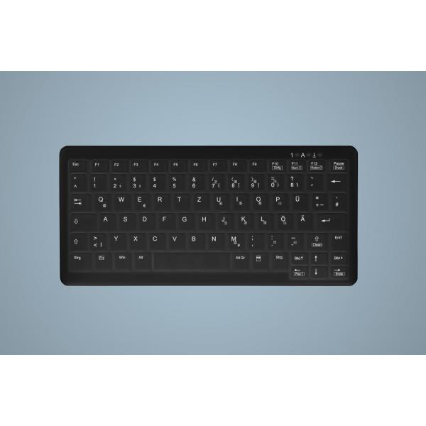 Active Key AK-C4110 tastiera USB Inglese US Nero (HYGIENE MINI NOTEBOOK STYLE - KEYBOARD SEALED USB BLACK - Warranty: 12M)