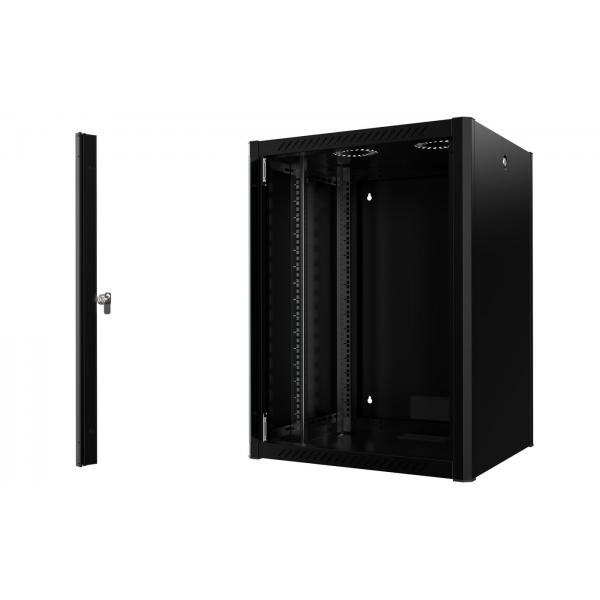 Lanview RWP16U56BL rack 16U Da parete Nero (19'' 16U Rack Wall Mount Pro - 600 x 560 x 823mm - Black - Warranty: 60M)