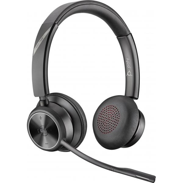 Poly Savi 7320 Office - Savi 7300 series - headset - on-ear - DECT - wireless - black