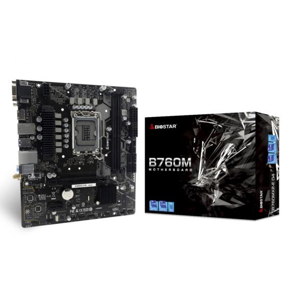 Biostar B760MX2-E D4 scheda madre Intel B760 LGA 1700 micro ATX (MB Biostar B760MX2-E D4 [B760,S1700)