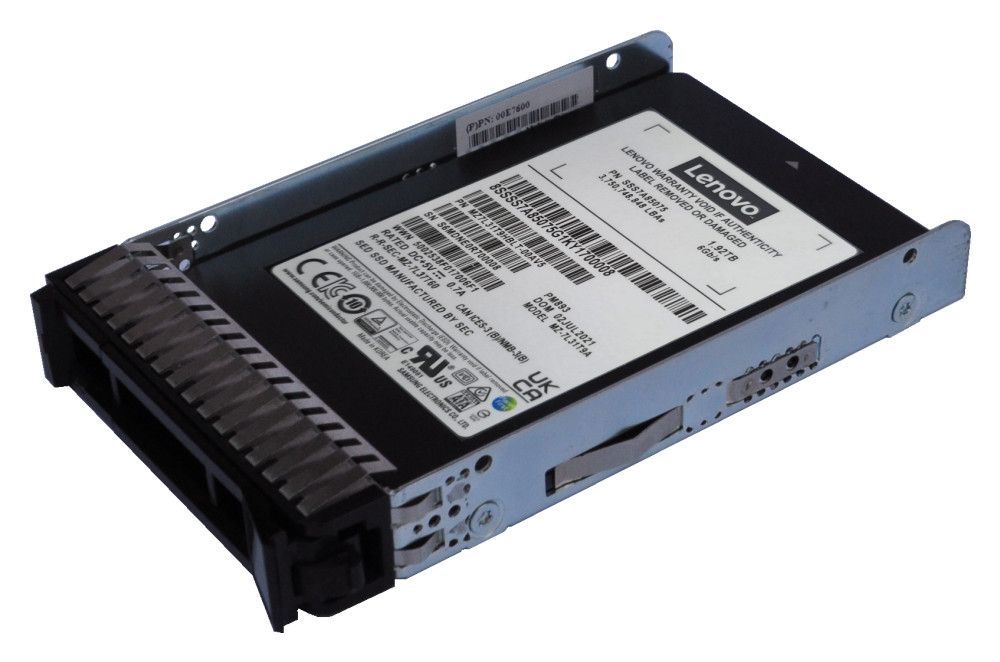 Lenovo 4XB7A90873 drives allo stato solido 480 GB 2.5 Serial ATA III V-NAND TLC (Lenovo - SSD - Read Intensive - 480 GB - hot-swap - 2.5 - SATA 6Gb/s - for ThinkSystem SR250 V2 7D7Q [2.5], 7D7R [2.5])