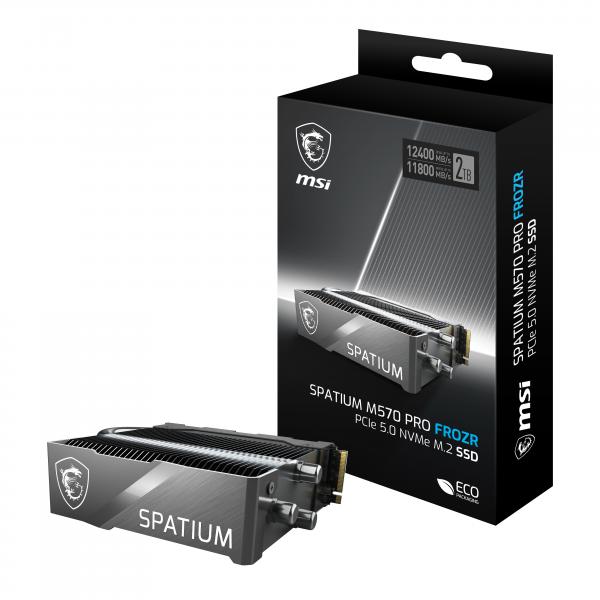 MSI SPATIUM M570 PRO PCIE 5.0 NVME M.2 2TB FROZR drives allo stato solido PCI Express 5.0 3D NAND (MSI SSD SPATIUM M570 PRO M.2 PCIE 2TB)