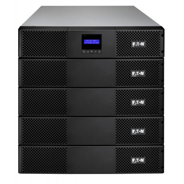 Eaton 9E2000IR gruppo di continuità [UPS] Doppia conversione [online] 2 kVA 1800 W 6 presa[e] AC (Eaton 9E - UPS [installabile in rack / esterno] - 200/220/230/240 V c.a. V - 1800 Watt - 2000 VA - 1 fase - 6 batteria x - Piombo - 7 Ah - RS-232, USB - connettori di uscita 6 - 2U - 19 - nero)