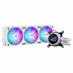ASUS ROG Strix LC III 360 ARGB White Edition Processore Kit di raffreddamento a liquido 12 cm Bianco (Asus ROG STRIX LC III 360 ARGB White Liquid CPU Cooler, 360mm, 7th Gen v2 Asetek Pump, ARGB Fans,