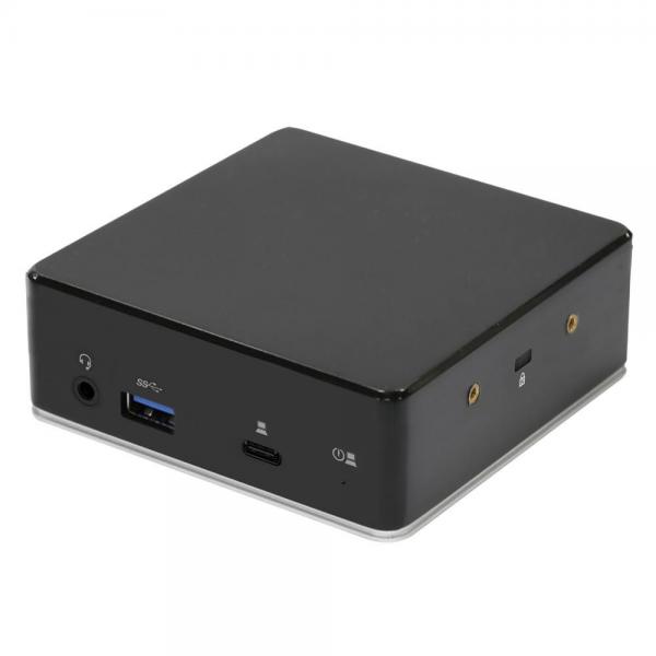 eSTUFF GLB232002 replicatore di porte e docking station per laptop Cablato USB 3.2 Gen 1 [3.1 Gen 1] Type-C Nero (Dual Full-HD USB-C Hybrid - Docking Station Displaylink - Dual 1080p Single 1440p with 85W PD3.0 power Displaylink Dual 1080p Single - Warranty: 24M)
