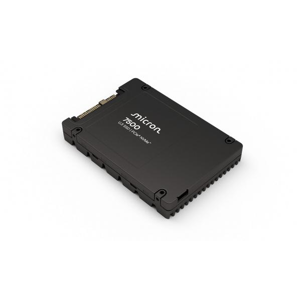 Micron 7500 PRO 7,68 TB U.3 PCI Express 4.0 NVMe 3D TLC NAND (Micron 7500 PRO - SSD - Read Intensive - encrypted - 7.68 TB - internal - 2.5 - U.3 PCIe 4.0 [NVMe] - 256-bit AES, 3072-bit RSA, 208-bit RSA - TCG Opal Encryption 2.01)