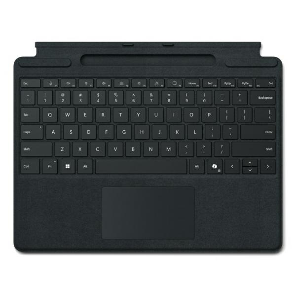 Microsoft Surface Pro Keyboard with pen storage for Business Microsoft Cover port Nero (PRO 8/9 SIGNATURE COPILOT TYPE - COVER BLACK) - Versione UK