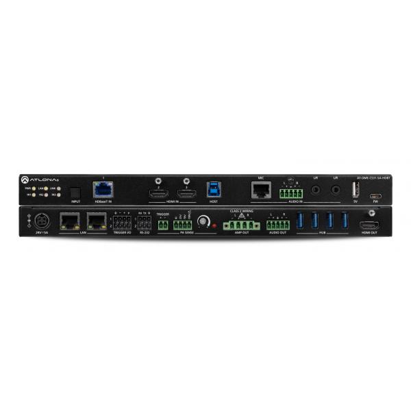 Atlona AT-OME-CS31-SA-HDBT interruttore a matrice 95,3 W (AT-OME-CS31-SA-HDBT - Three-Input HDBaseT and HDMI Switcher Mixer Amplifier and USB Hub)