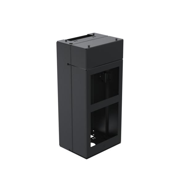Ergonomic Solutions SpacePole Kiosk SPK211-02 accessorio di sistema POS Modulo centrale Nero Metallo (Kiosk center module - [Integrated printer and - scanner] - W:206 -BLACK- - Warranty: 60M)