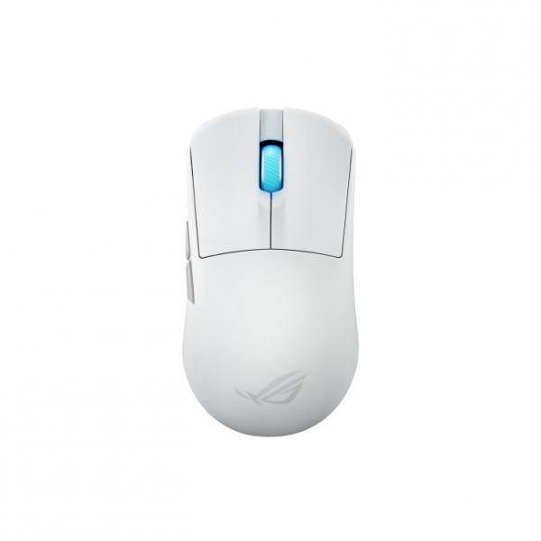 ASUS ROG Harpe Ace Mini mouse Gaming Ambidestro RF Wireless + Bluetooth + USB Type-C Ottico 42000 DPI (Asus ROG Harpe Ace Mini Gaming Mouse, Wireless/Bluetooth/USB, Ultralight 49g, 42000 DPI, 8000Hz, Esports Approved, Moonlight White)