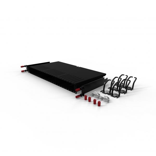 PATCHBOX PONEFRAME porta accessori Pannello di gestione del cavo (PATCHBOX.ONE FRAME INCL. MOUNTING,RAILS & 6 PCS PATCHCATCH & 6 PATCHCATCH)