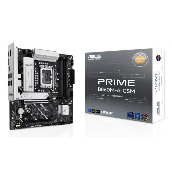 ASUS PRIME B860M-A-CSM Intel B860 LGA 1851 [Socket V1] micro ATX (Asus PRIME B860M-A-CSM - Corporate Stable Model, Intel B860, 1851, Micro ATX, 4 DDR5, HDMI, 2 DP, 2.5G LAN, 2x M.2)
