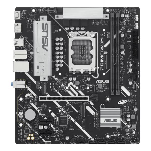 ASUS PRIME B860M-K Intel B860 LGA 1851 [Socket V1] micro ATX (Asus PRIME B860M-K, Intel B860, 1851, Micro ATX, 2 DDR5, HDMI, DP, 2.5G LAN, 2x M.2)