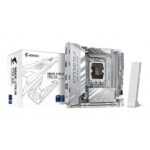 GIGABYTE B860I AORUS PRO ICE Scheda madre - CPU Intel Core Ultra, VRM a 8+1+2+1 fasi, fino a 9200MHz DDR5, 1xPCIe 5.0 + 1xPCIe 4.0 M.2, LAN 2,5 GbE, WIFI 7, Thunderbolt 4 (MB INT B860I AORUS PRO ICE