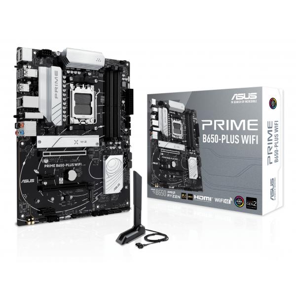 ASUS PRIME B650-PLUS WIFI AMD B650 Socket AM5 ATX (ASUS Prime B650-Plus WiFi - bundkort -)