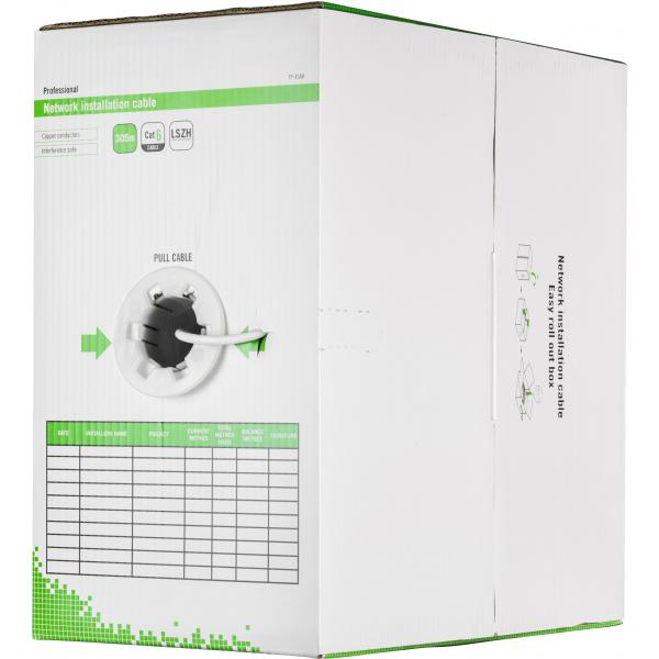 Deltaco TP-45AH cavo di rete Bianco 305 m Cat6 U/UTP [UTP] (DELTACO bulkkabel - 305 m - hvid)