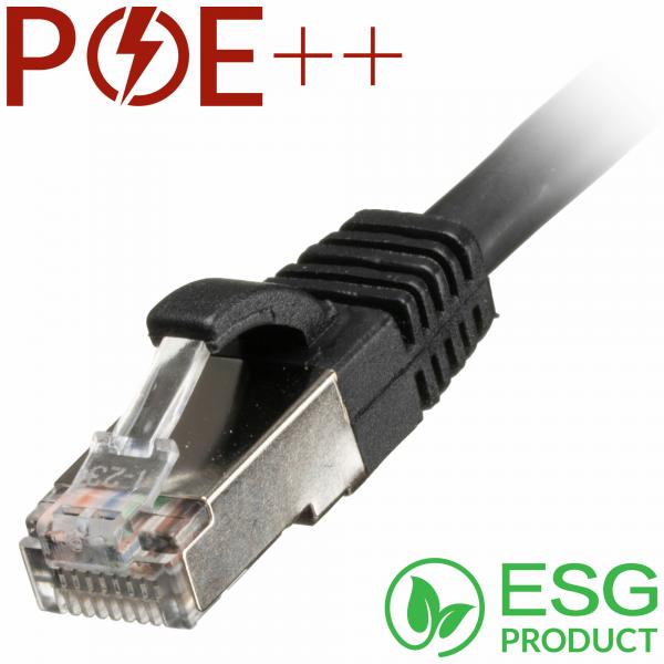 Cablenet 65-6003B cavo di rete Nero 0,3 m Cat6a S/FTP [S-STP] (CNL 100PK 0.3M C6a Bk SFTP Ls 26AWG SB)