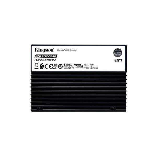 Kingston Technology 15.36TB DC3000ME U.2 PCIe 5.0 NVMe TCG Opal SSD Enterprise (Kingston DC3000ME - SSD - Enterprise - crittografato - 15.36 TB - interno - 2.5 - U.2 PCIe 5.0 x4 [NVMe] - 256 bit AES - TCG Opal Encryption 2.0)