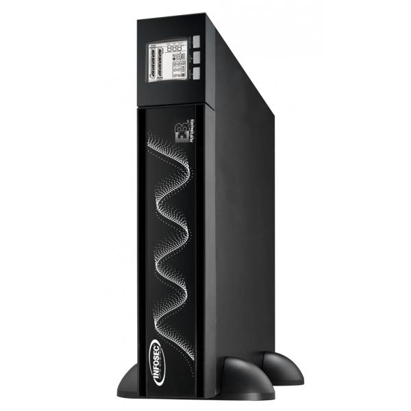 Infosec E3 Performance 800 RT gruppo di continuità [UPS] Doppia conversione [online] 0,8 kVA 720 W 8 presa[e] AC (E3 PERFORMANCE 800 RT - Warranty: 36M)