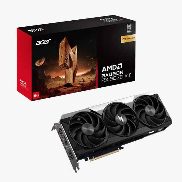 Acer Nitro Radeon RX 9070 XT OC 16GB AMD GDDR6 (VGA Acer Nitro AMD RX 9070 XT 16G OC)