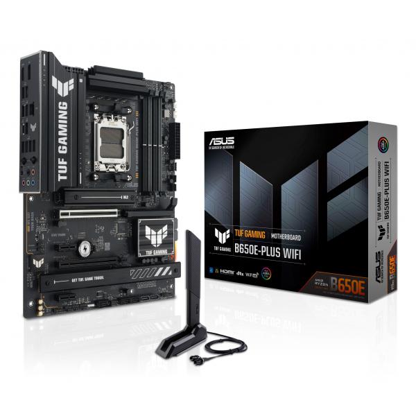 ASUS TUF GAMING B650E-PLUS WIFI AMD B650 Socket AM5 ATX (Asus TUF GAMING B650E-PLUS WIFI, AMD B650, AM5, ATX, 4 DDR5, HDMI, DP, Wi-Fi 6E, 2.5G LAN, PCIe5, RGB, 3x M.2)