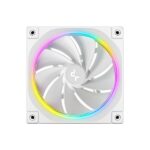 DeepCool FL12R WH-3 IN 1 Case per computer Ventilatore 12 cm Bianco 3 pz (DeepCool FL12 120mm PWM 3 Pack Reverse White Fan - High Performance, Low Noise, Fluid Dynamic Bearing, 36 ARGB LEDs, 500-2150