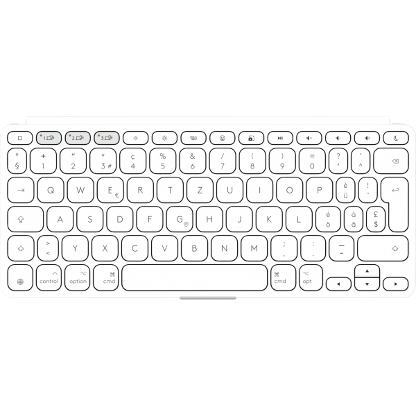 Logitech Keys-To-Go 2 tastiera Universale Bluetooth QWERTZ Tedesco Bianco