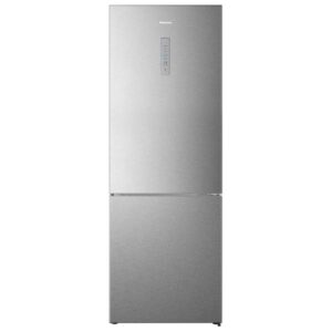 Hisense RB645N4BIE - Frigorifero combinato 495 L, 200 cm, Classe E, 39 dB, Total No Frost, MultiAirflow, compressore inverter, display LED, Acciaio inox