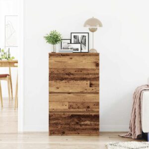 Credenza Legno Antico 60x35x98,5 cm in Legno Multistrato
